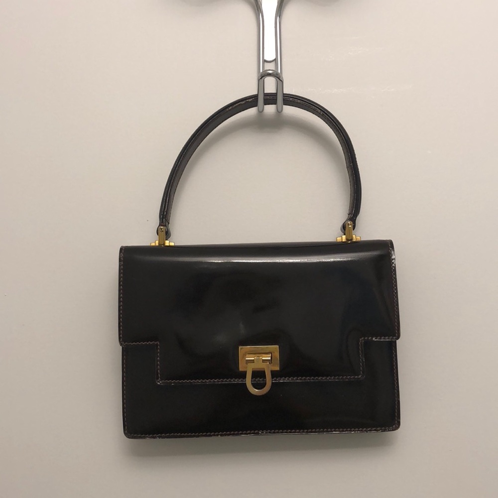 Vintage Gucci Patent leather Kelly Bag
